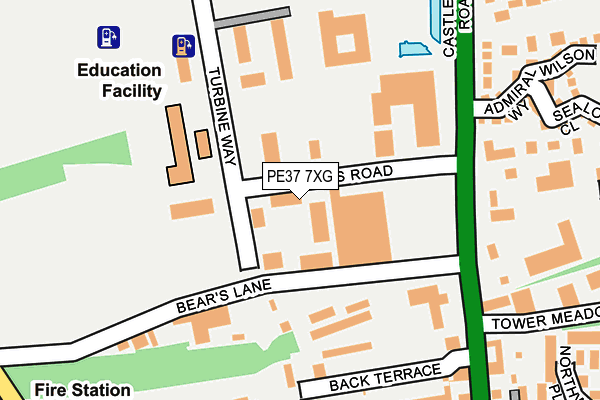 PE37 7XG map - OS OpenMap – Local (Ordnance Survey)