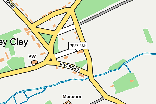 PE37 8AH map - OS OpenMap – Local (Ordnance Survey)
