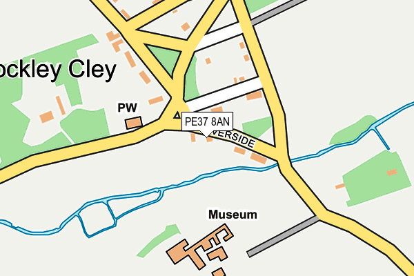 PE37 8AN map - OS OpenMap – Local (Ordnance Survey)