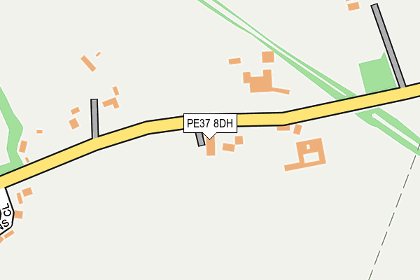 PE37 8DH map - OS OpenMap – Local (Ordnance Survey)