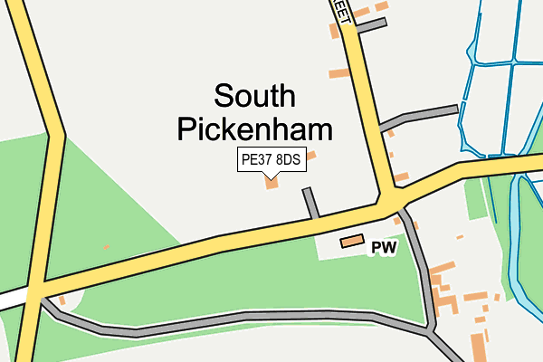 PE37 8DS map - OS OpenMap – Local (Ordnance Survey)