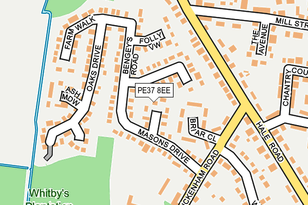 PE37 8EE map - OS OpenMap – Local (Ordnance Survey)