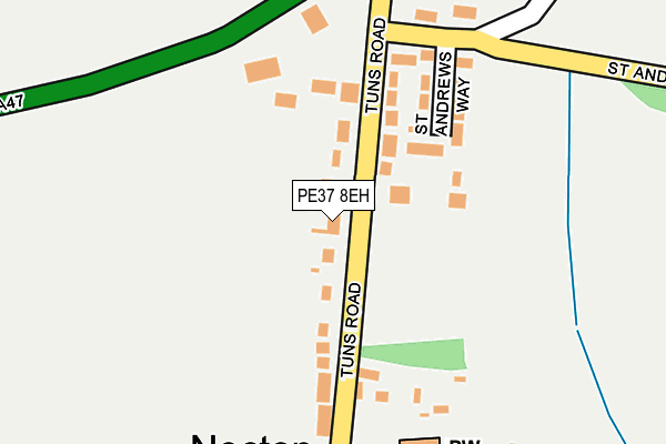 PE37 8EH map - OS OpenMap – Local (Ordnance Survey)
