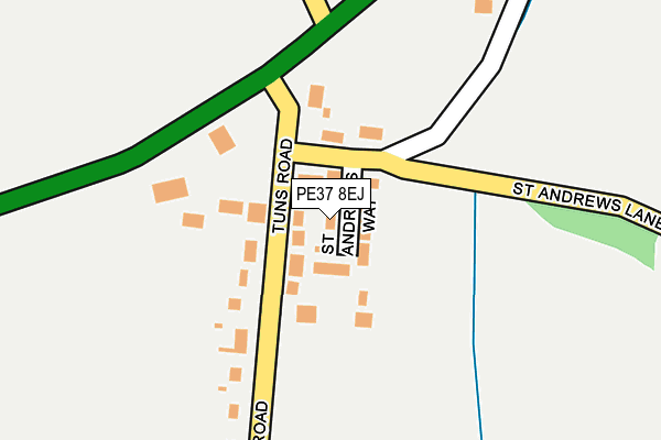 PE37 8EJ map - OS OpenMap – Local (Ordnance Survey)
