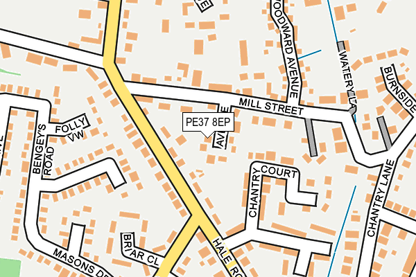 PE37 8EP map - OS OpenMap – Local (Ordnance Survey)