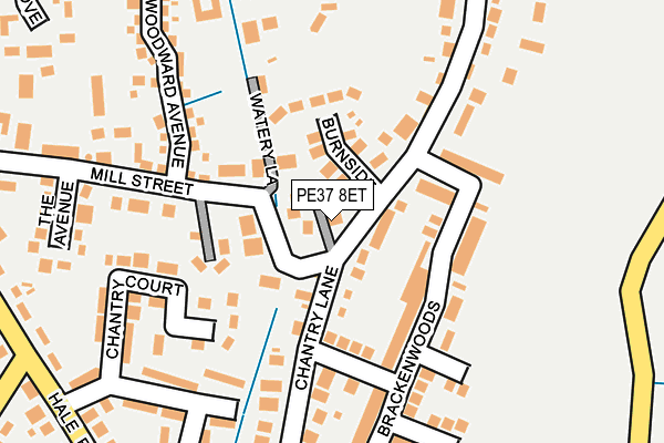 PE37 8ET map - OS OpenMap – Local (Ordnance Survey)