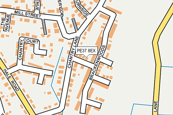 PE37 8EX map - OS OpenMap – Local (Ordnance Survey)