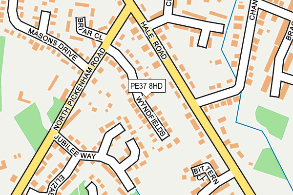 PE37 8HD map - OS OpenMap – Local (Ordnance Survey)