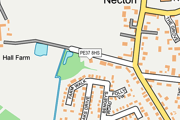 PE37 8HS map - OS OpenMap – Local (Ordnance Survey)
