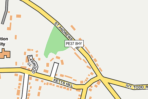 PE37 8HY map - OS OpenMap – Local (Ordnance Survey)