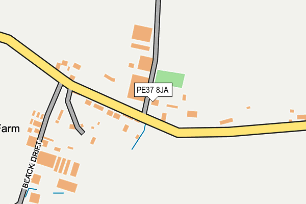 PE37 8JA map - OS OpenMap – Local (Ordnance Survey)