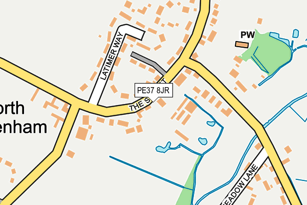 PE37 8JR map - OS OpenMap – Local (Ordnance Survey)