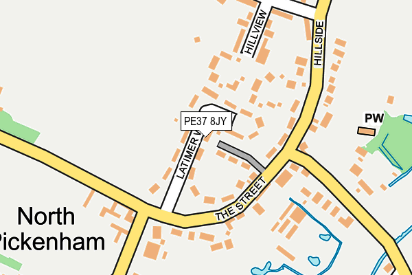 PE37 8JY map - OS OpenMap – Local (Ordnance Survey)