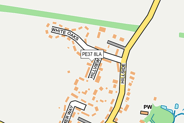 PE37 8LA map - OS OpenMap – Local (Ordnance Survey)