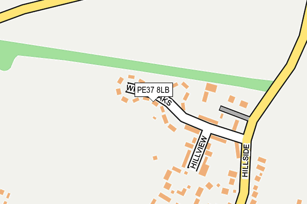 PE37 8LB map - OS OpenMap – Local (Ordnance Survey)