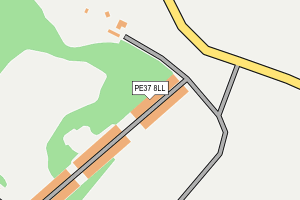 PE37 8LL map - OS OpenMap – Local (Ordnance Survey)