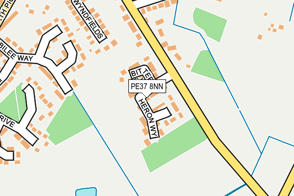 PE37 8NN map - OS OpenMap – Local (Ordnance Survey)