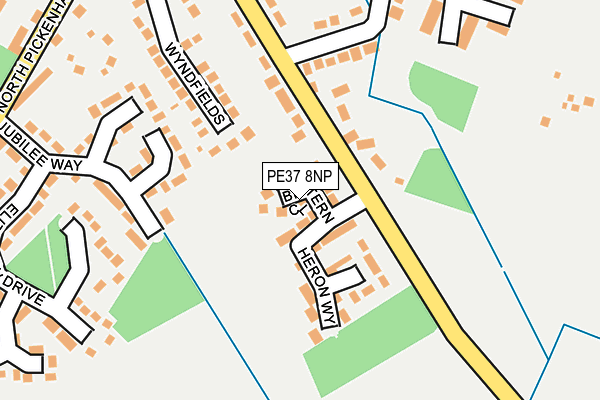 PE37 8NP map - OS OpenMap – Local (Ordnance Survey)