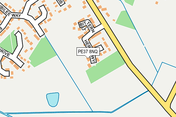 PE37 8NQ map - OS OpenMap – Local (Ordnance Survey)