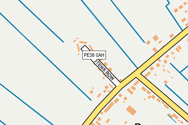 PE38 0AH map - OS OpenMap – Local (Ordnance Survey)