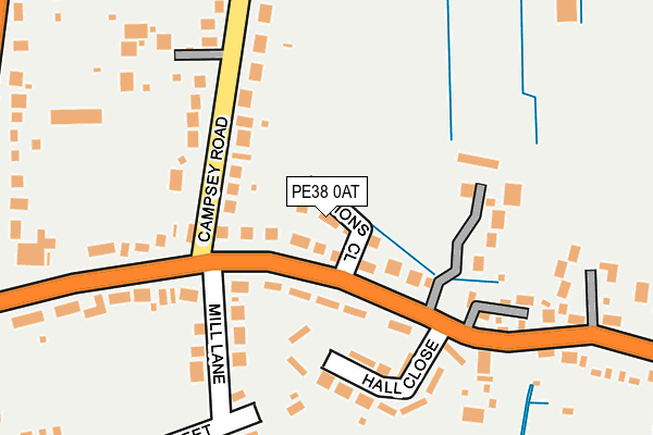 PE38 0AT map - OS OpenMap – Local (Ordnance Survey)
