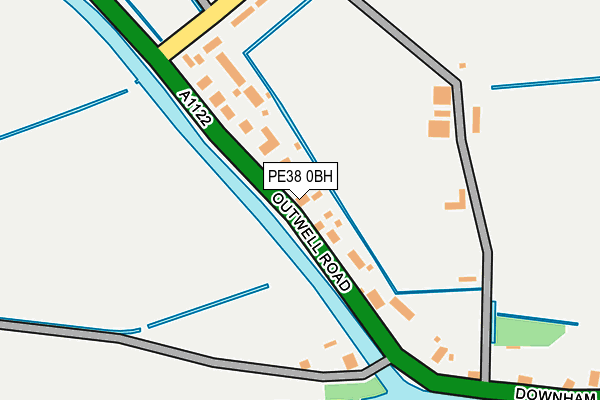 PE38 0BH map - OS OpenMap – Local (Ordnance Survey)