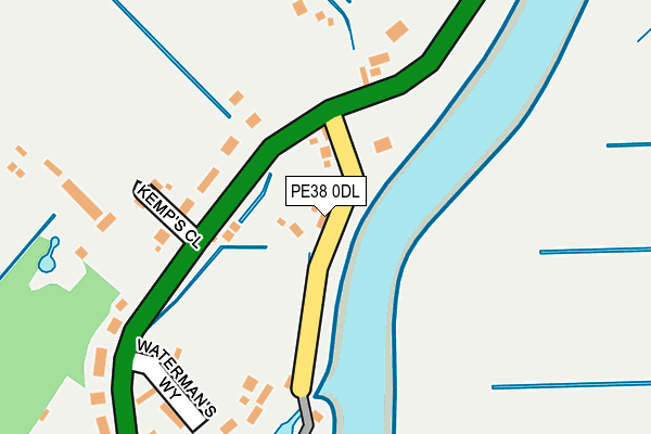 PE38 0DL map - OS OpenMap – Local (Ordnance Survey)