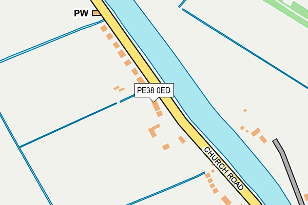 PE38 0ED map - OS OpenMap – Local (Ordnance Survey)