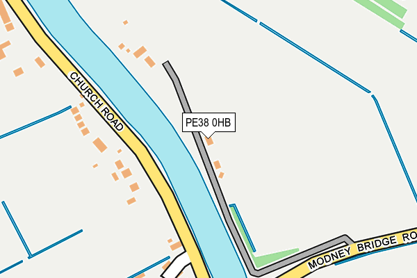 PE38 0HB map - OS OpenMap – Local (Ordnance Survey)