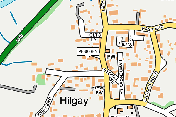 PE38 0HY map - OS OpenMap – Local (Ordnance Survey)