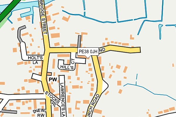 PE38 0JH map - OS OpenMap – Local (Ordnance Survey)
