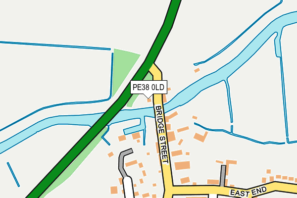 PE38 0LD map - OS OpenMap – Local (Ordnance Survey)