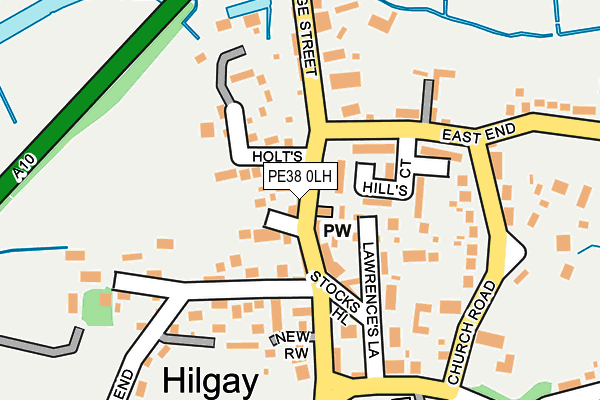 PE38 0LH map - OS OpenMap – Local (Ordnance Survey)