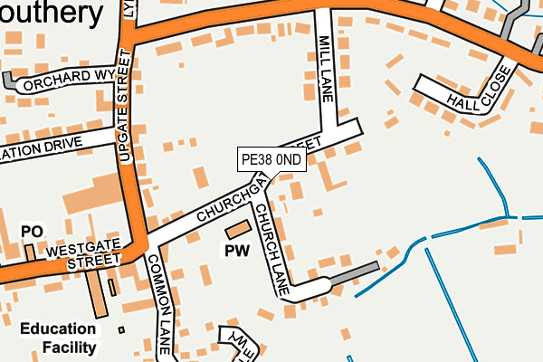 PE38 0ND map - OS OpenMap – Local (Ordnance Survey)