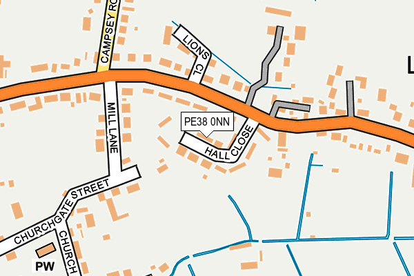 PE38 0NN map - OS OpenMap – Local (Ordnance Survey)