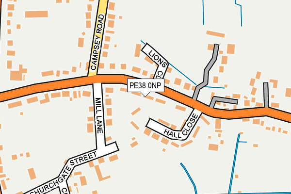 PE38 0NP map - OS OpenMap – Local (Ordnance Survey)