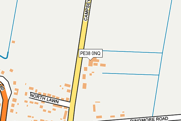 PE38 0NQ map - OS OpenMap – Local (Ordnance Survey)