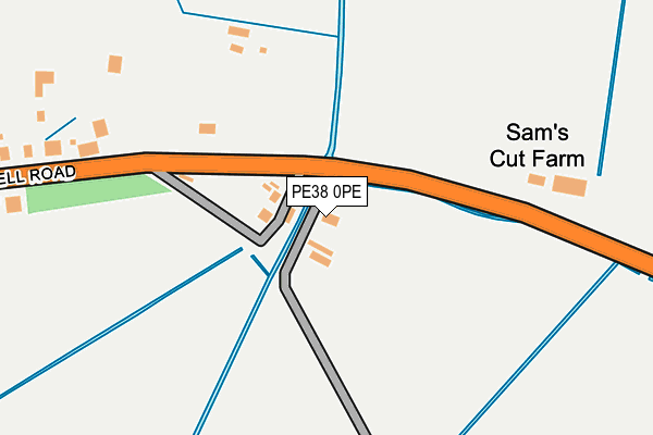 PE38 0PE map - OS OpenMap – Local (Ordnance Survey)