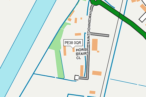 PE38 0QR map - OS OpenMap – Local (Ordnance Survey)