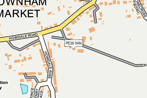 PE38 9AN map - OS OpenMap – Local (Ordnance Survey)