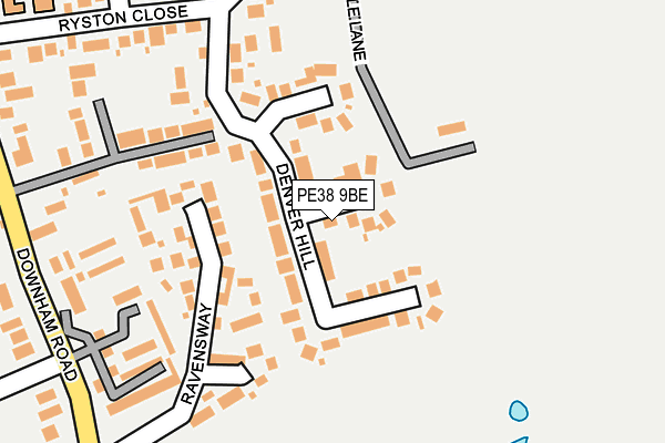 PE38 9BE map - OS OpenMap – Local (Ordnance Survey)