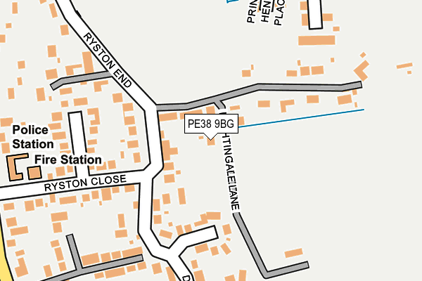 PE38 9BG map - OS OpenMap – Local (Ordnance Survey)