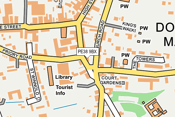 PE38 9BX map - OS OpenMap – Local (Ordnance Survey)