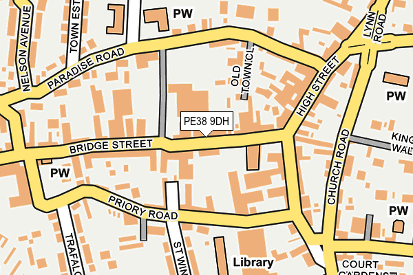 PE38 9DH map - OS OpenMap – Local (Ordnance Survey)