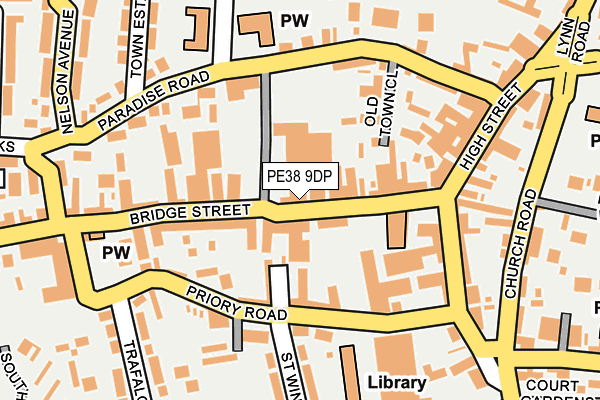 PE38 9DP map - OS OpenMap – Local (Ordnance Survey)