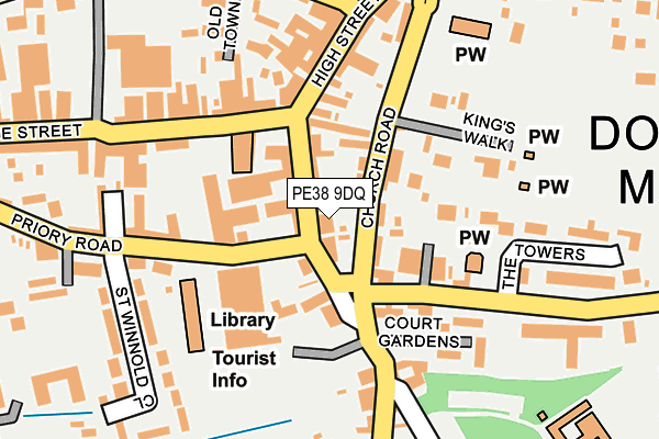 PE38 9DQ map - OS OpenMap – Local (Ordnance Survey)