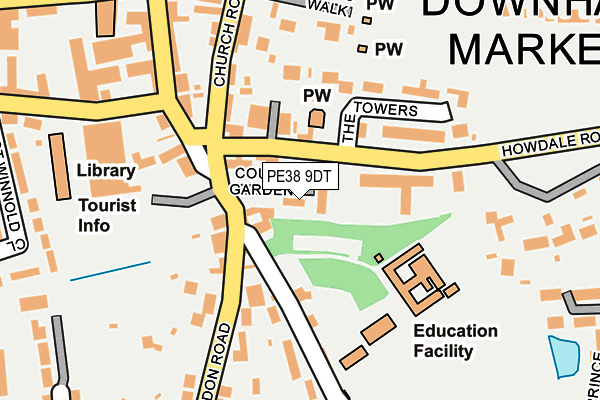 PE38 9DT map - OS OpenMap – Local (Ordnance Survey)