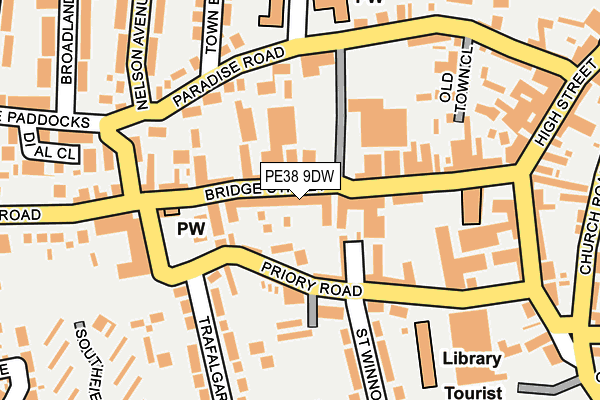 PE38 9DW map - OS OpenMap – Local (Ordnance Survey)