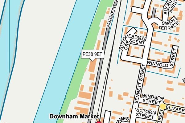 PE38 9ET map - OS OpenMap – Local (Ordnance Survey)