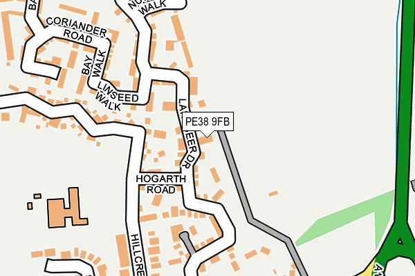 PE38 9FB map - OS OpenMap – Local (Ordnance Survey)